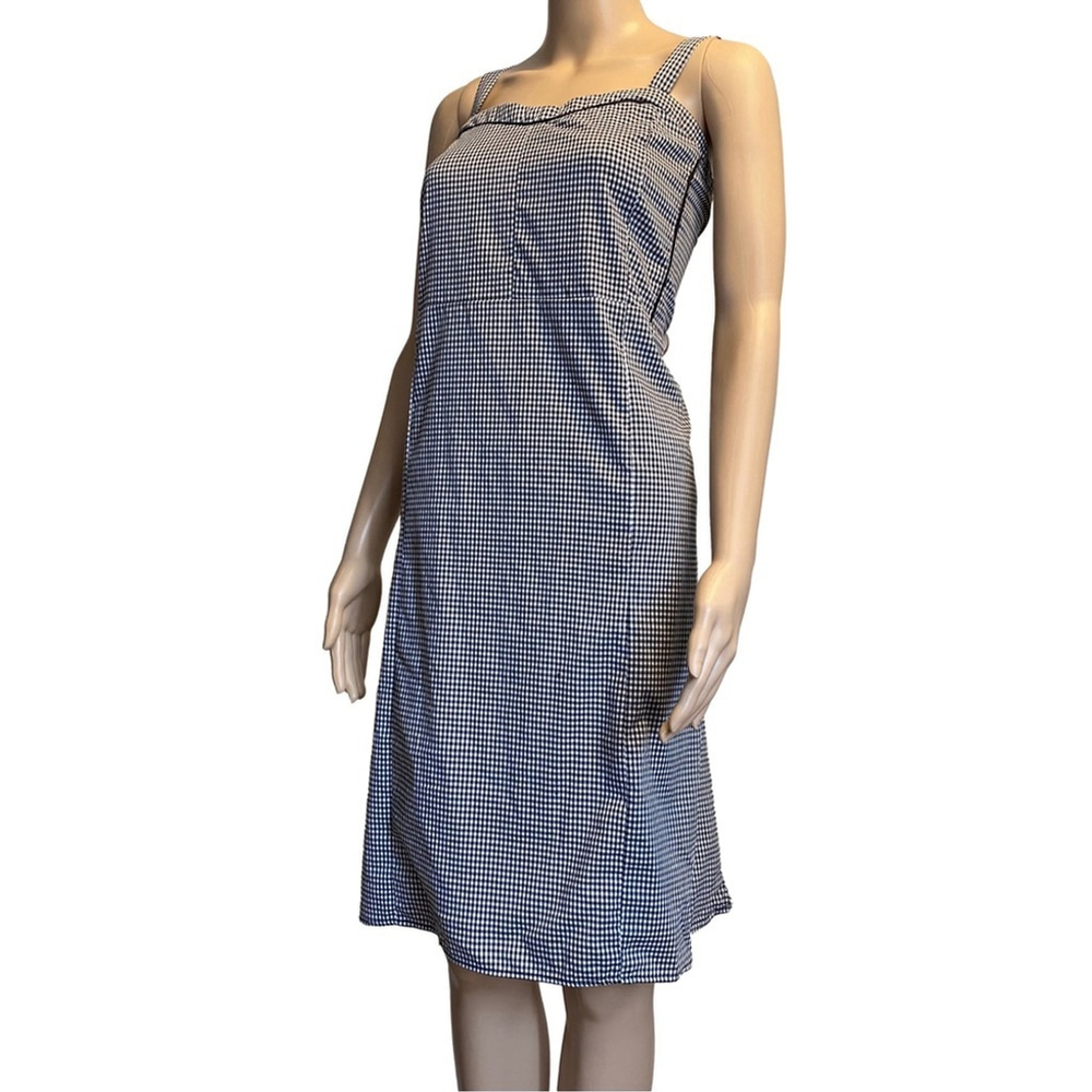 Addition Elle Black and White Gingham Midi Dress Plus Size 18
